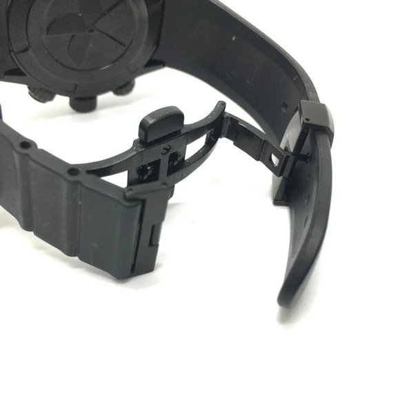 EDOX Chrono Offshore 1 Chronograph Quartz Wristwatch SS / rubber Black - Picture 9 of 10